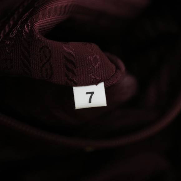 PRADA Tote Bag Nylon Leather Red Auth bs2046 - Picture 11 of 16